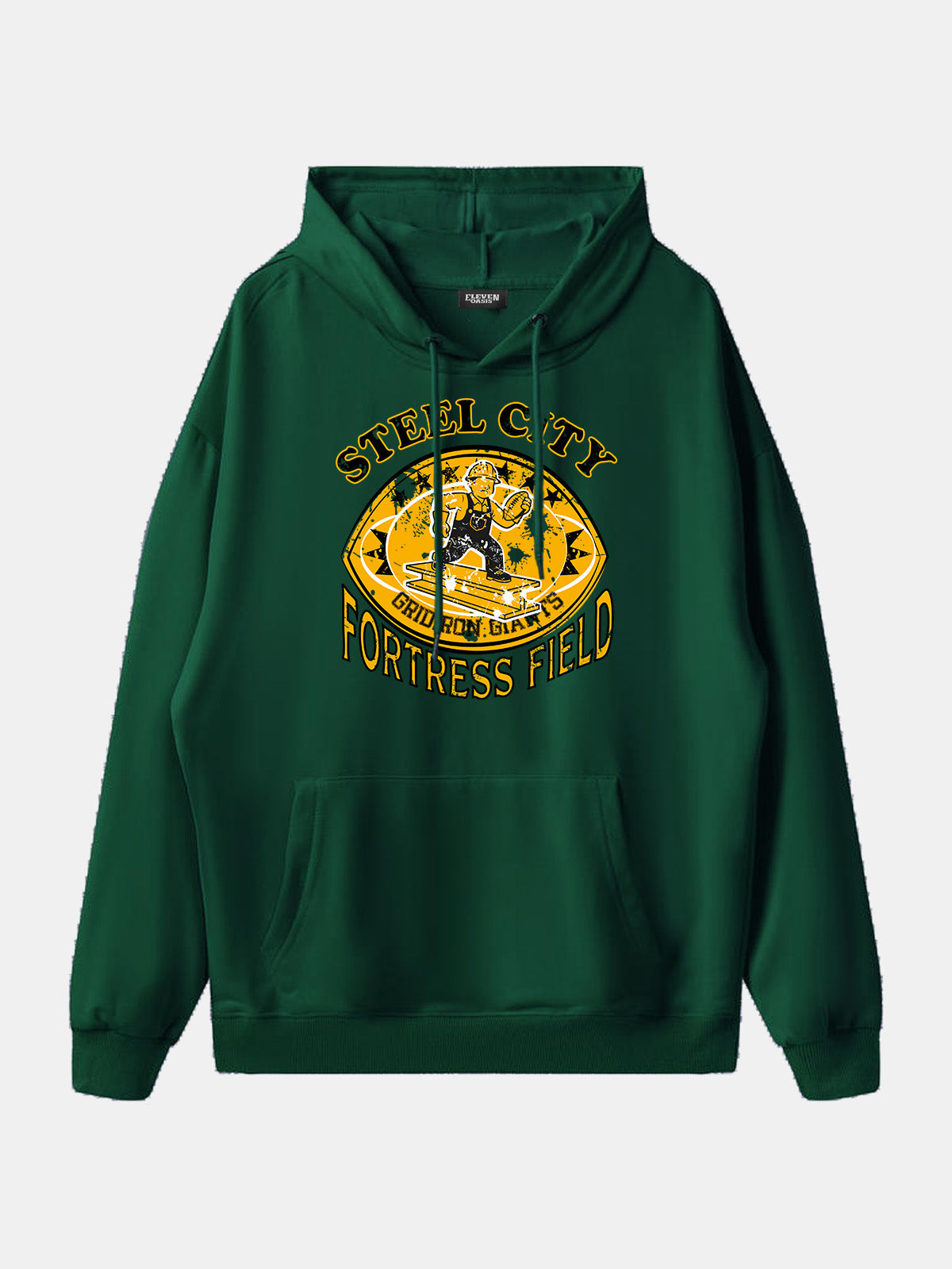 Steel City Fortress Field Football Hoodie Eleven Oasis