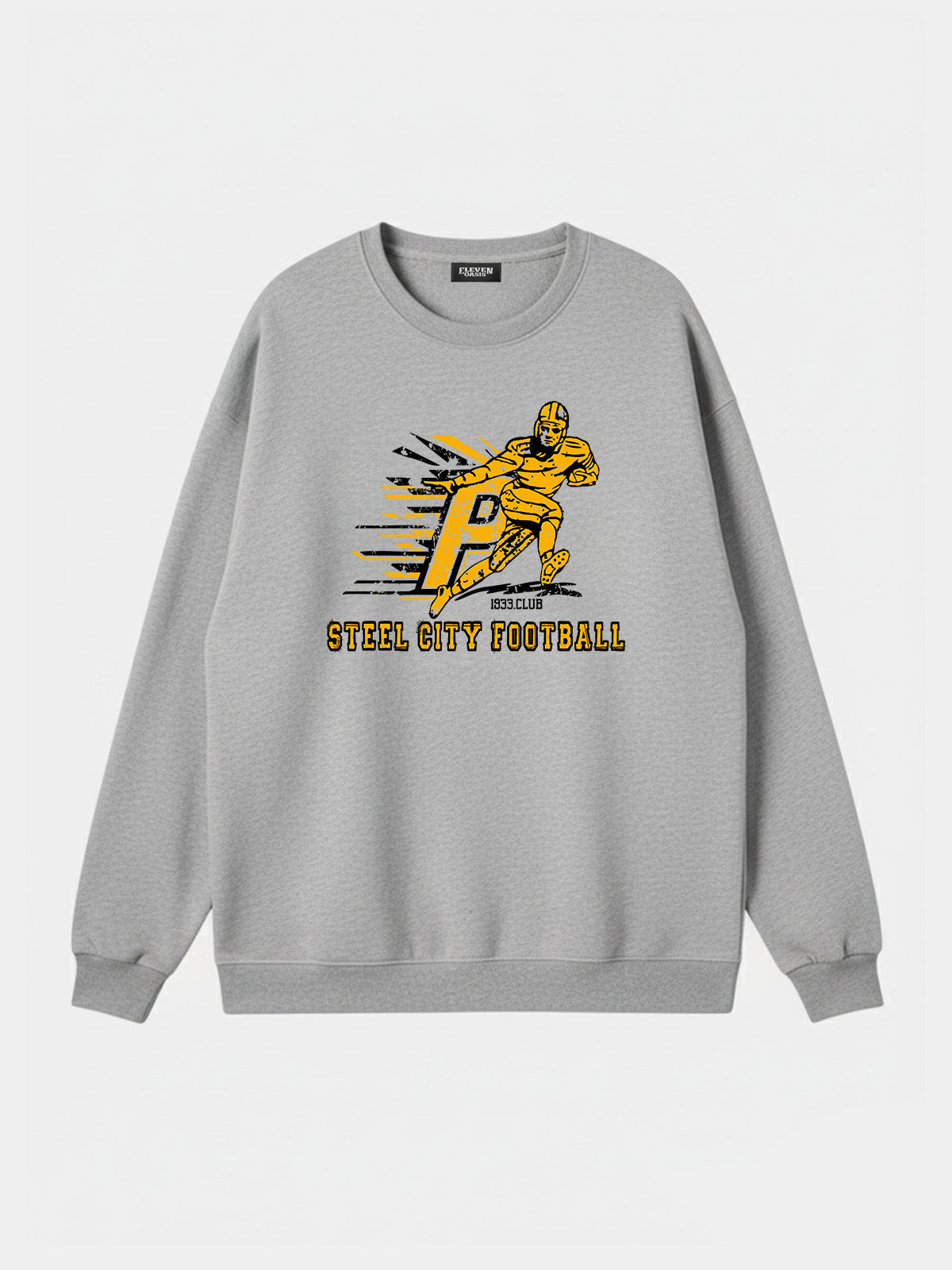 Steel City Football Player Graphic Sweatshirt Eleven Oasis