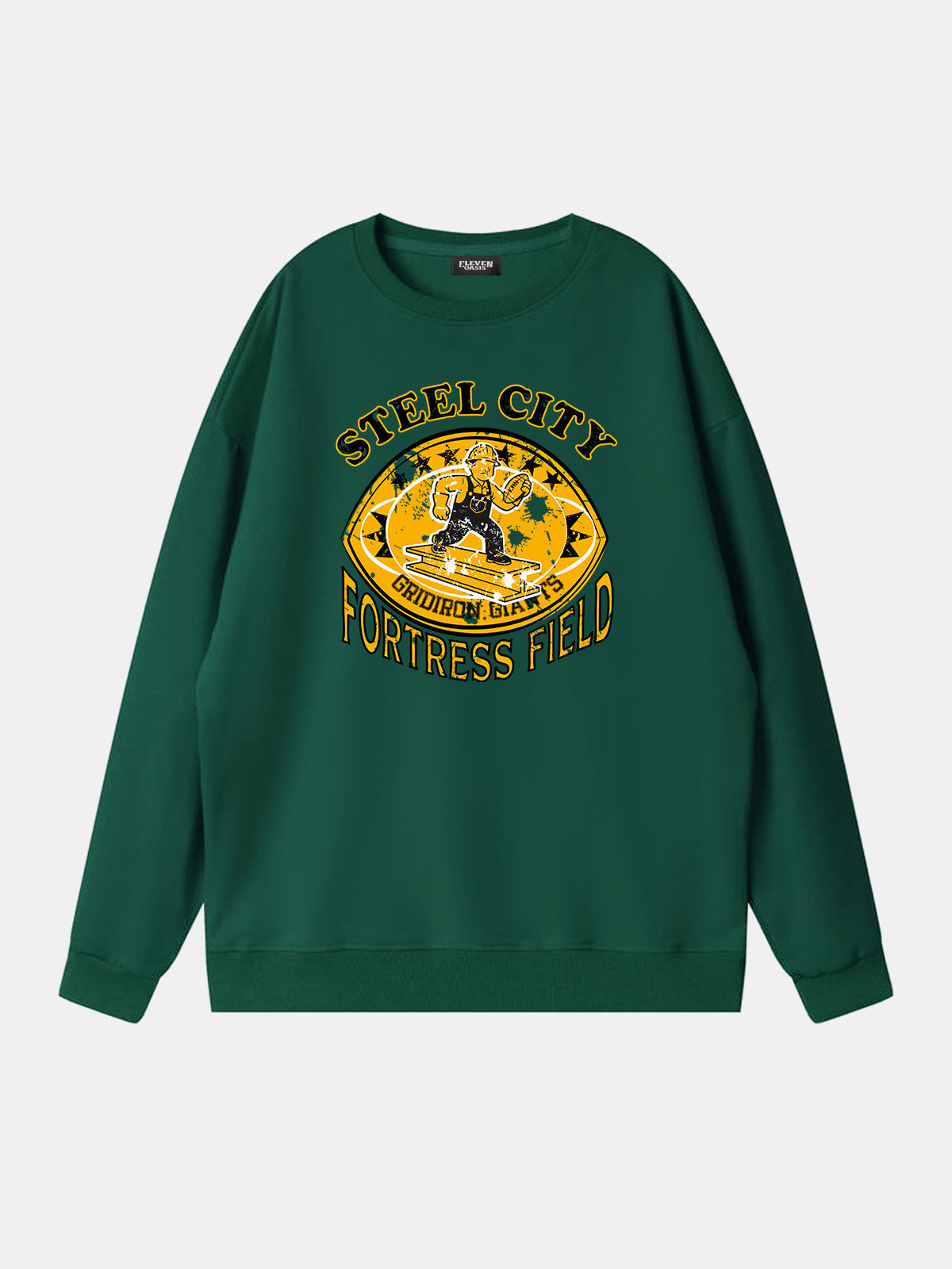 Steel City Fortress Field Football Sweatshirt Eleven Oasis