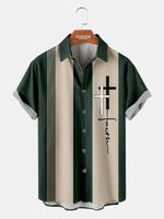 Men's Faith Cross Short Sleeve Shirt ElevenOasis