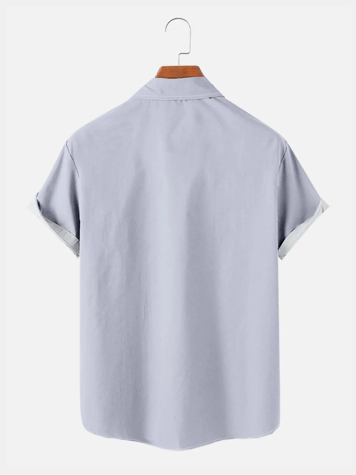 Men's Automotive Elements Contrasting Stripe Short Sleeve Shirt ElevenOasis