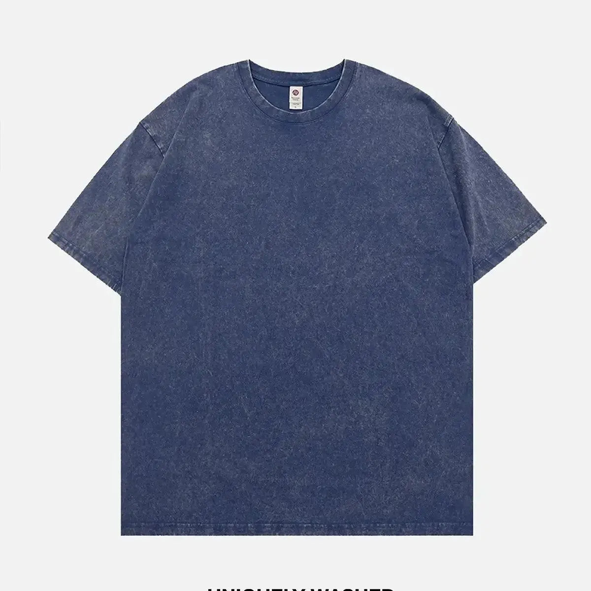 Acid Wash Cotton Basic T-Shirt - 6 Colors ElevenOasis