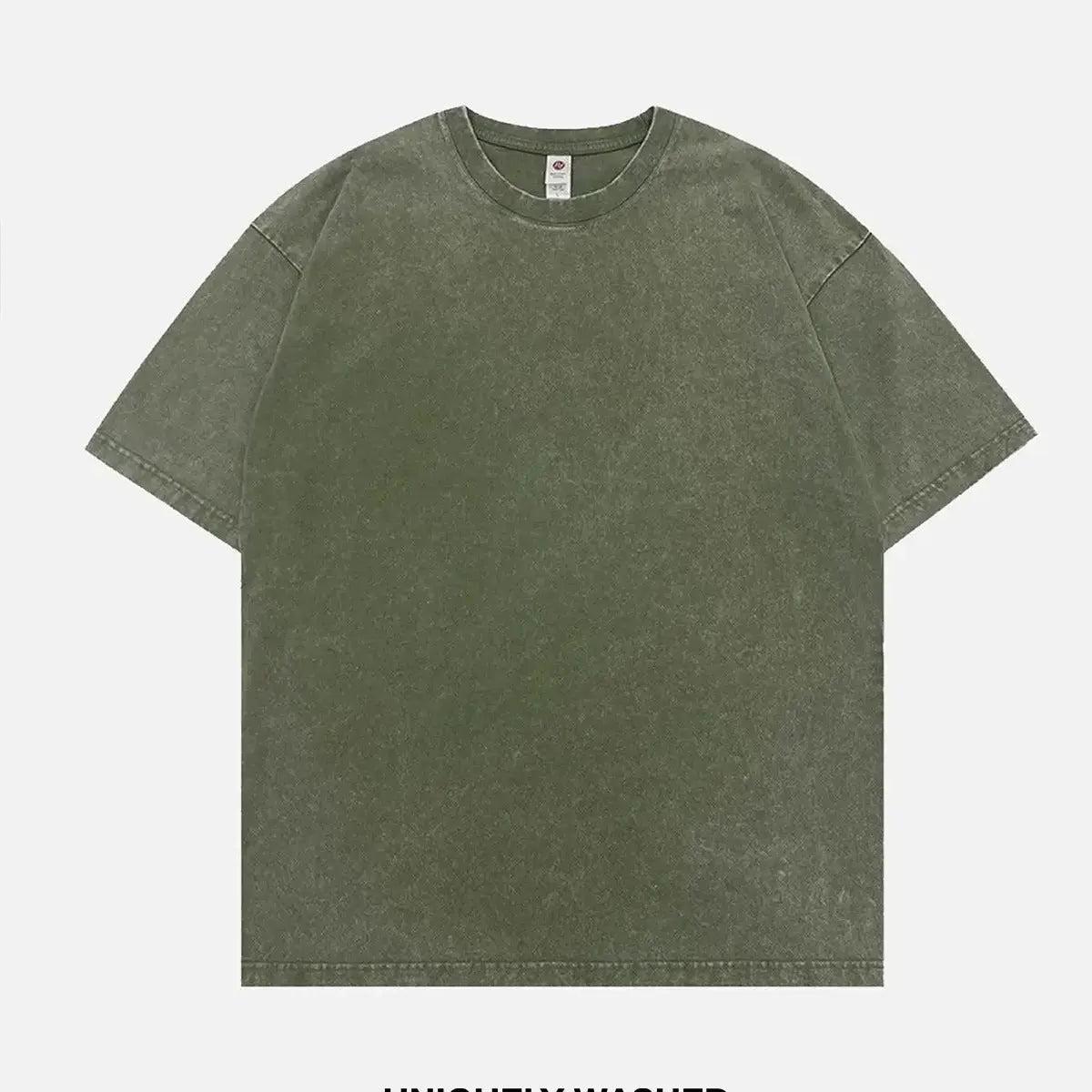 Acid Wash Cotton Basic T-Shirt - 6 Colors ElevenOasis