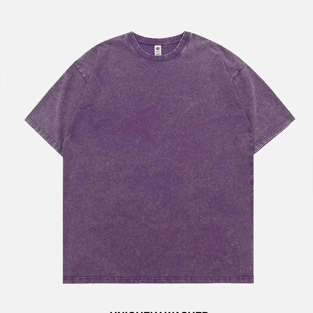 Acid Wash Cotton Basic T-Shirt - 6 Colors ElevenOasis