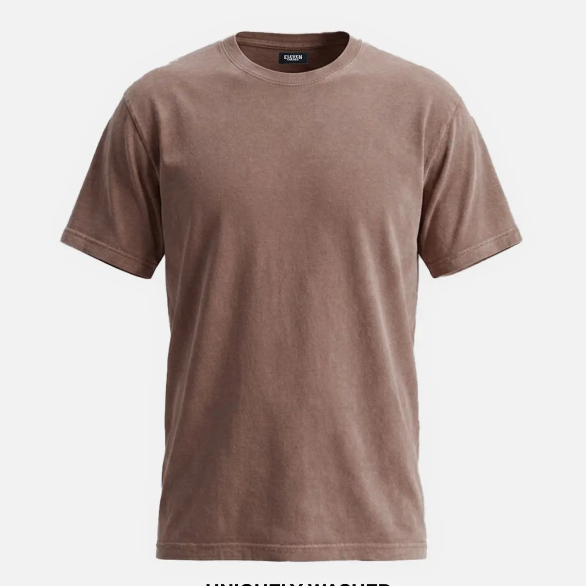 Men's Washed Cotton Short Sleeve T-Shirt ElevenOasis