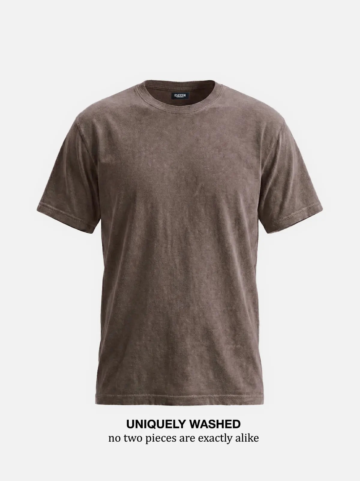 Men's Washed Cotton Short Sleeve T-Shirt ElevenOasis