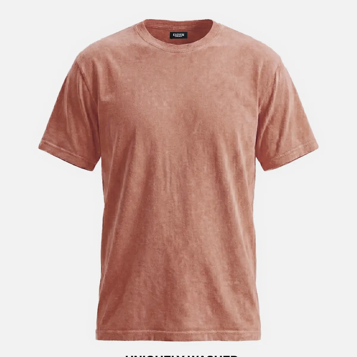 Men's Washed Cotton Short Sleeve T-Shirt ElevenOasis