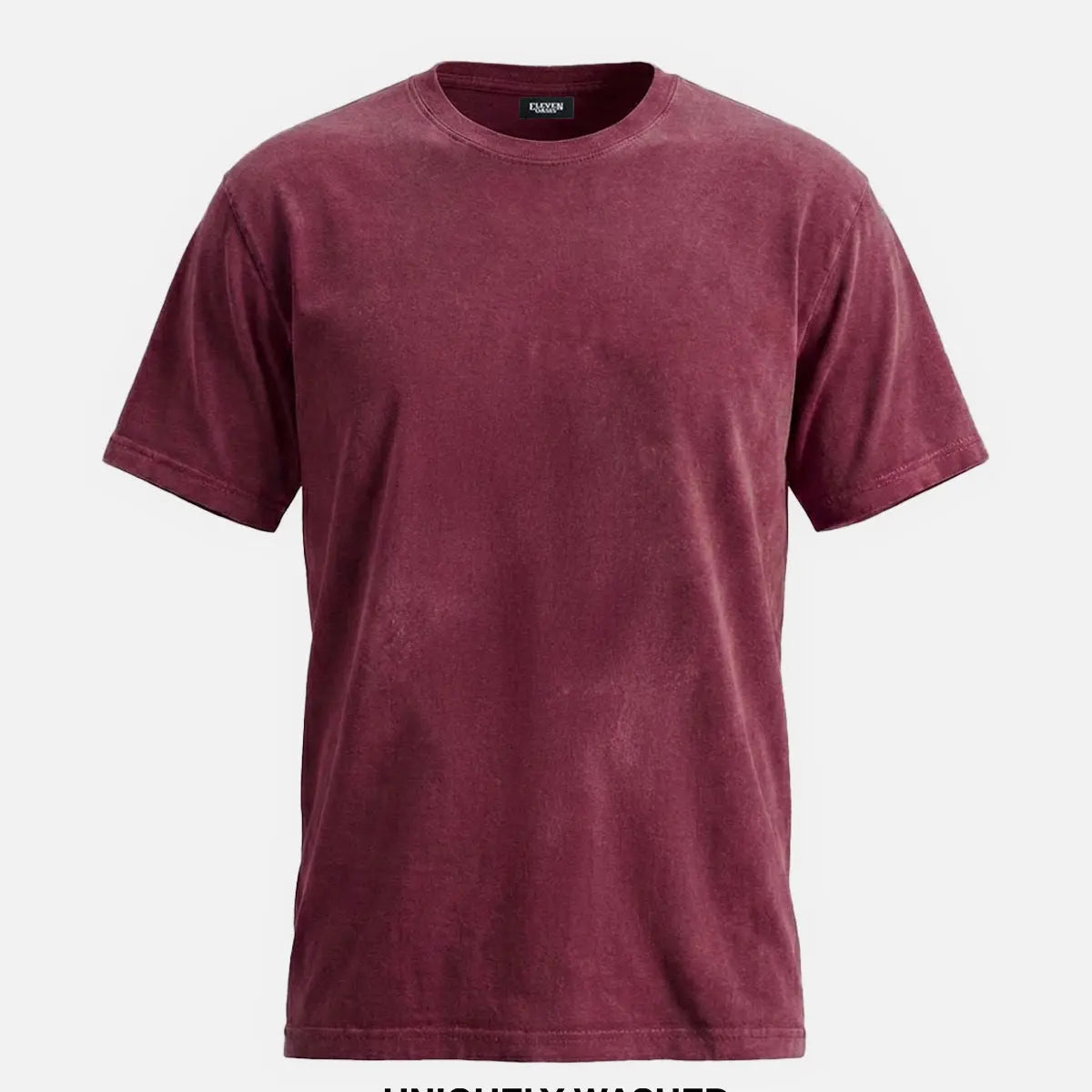Men's Washed Cotton Short Sleeve T-Shirt ElevenOasis