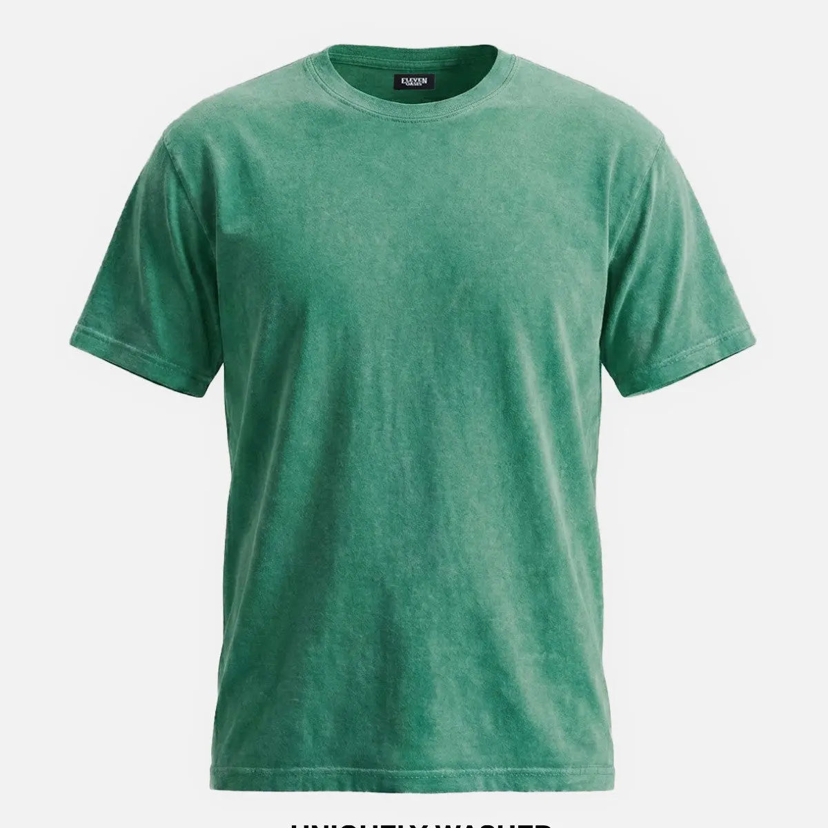 Men's Washed Cotton Short Sleeve T-Shirt ElevenOasis