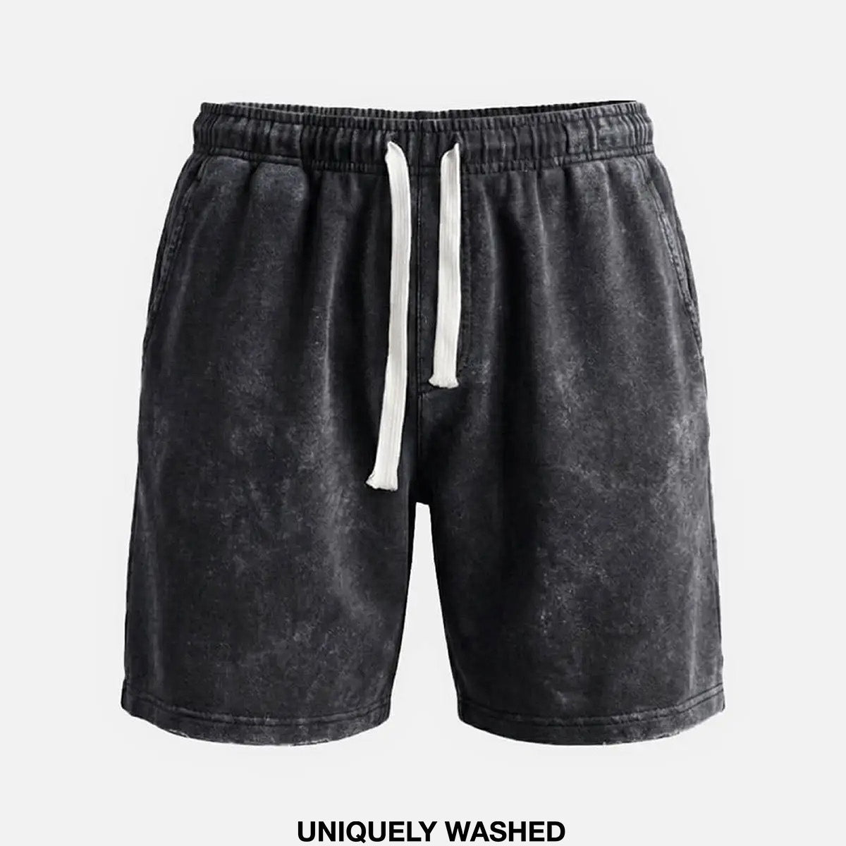 Men's Washed Cotton Drawstring Shorts ElevenOasis