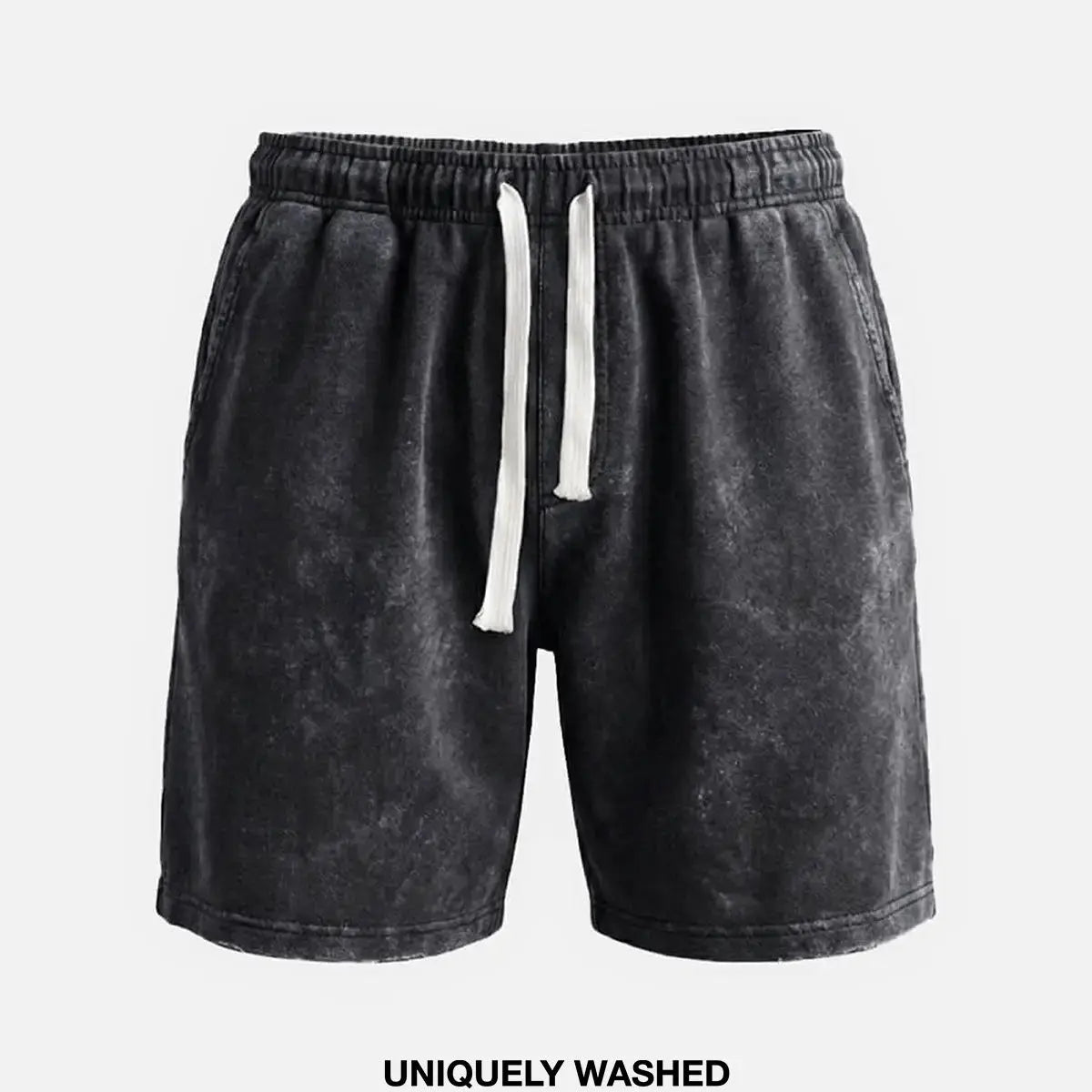 Men's Washed Cotton Drawstring Shorts ElevenOasis