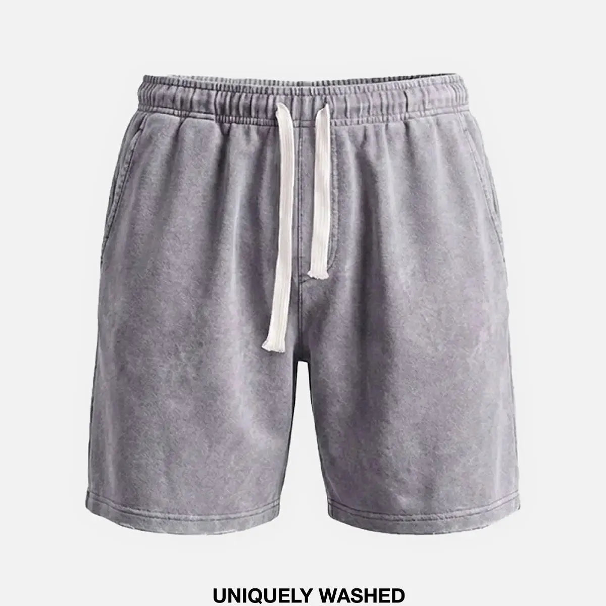 Men's Washed Cotton Drawstring Shorts ElevenOasis