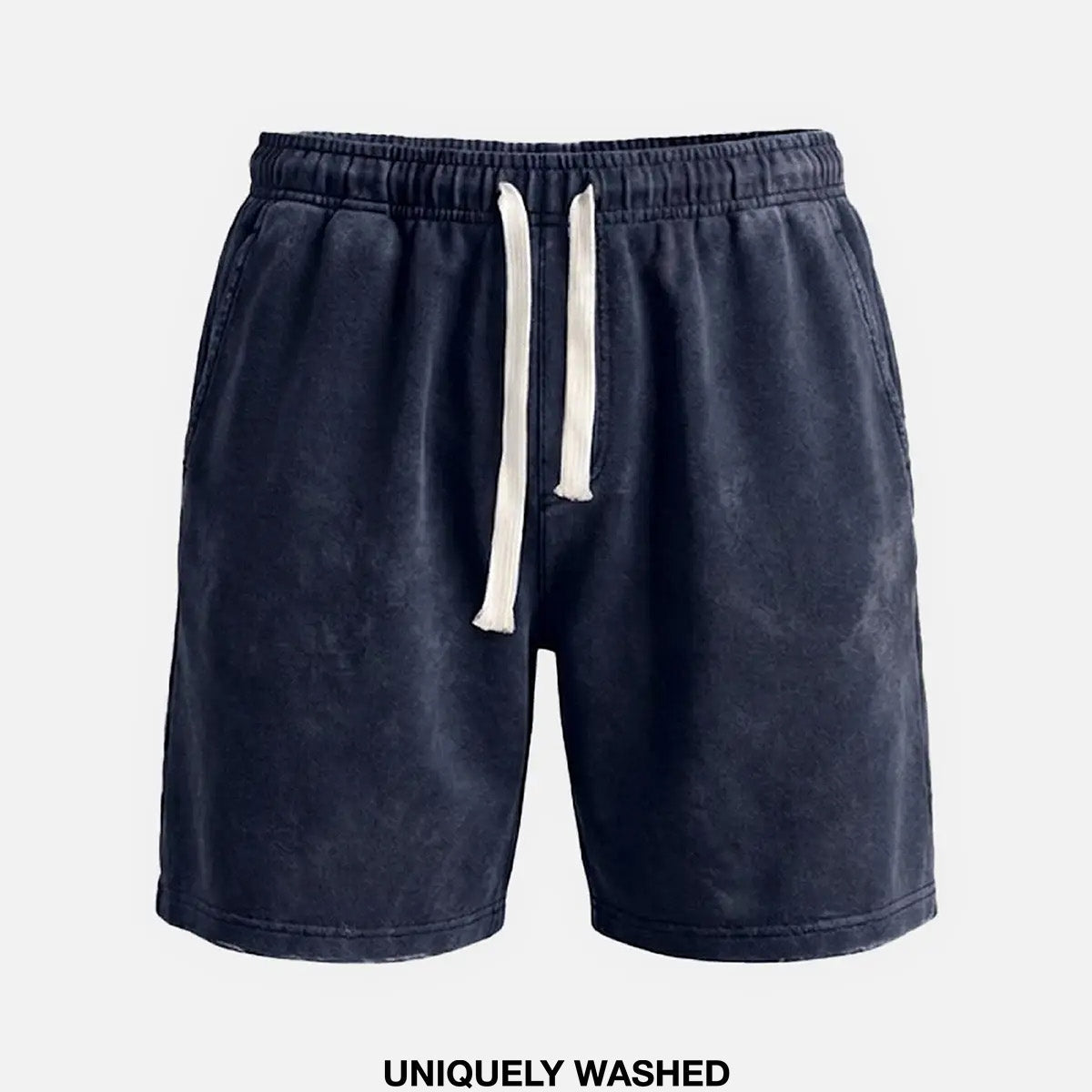 Men's Washed Cotton Drawstring Shorts ElevenOasis