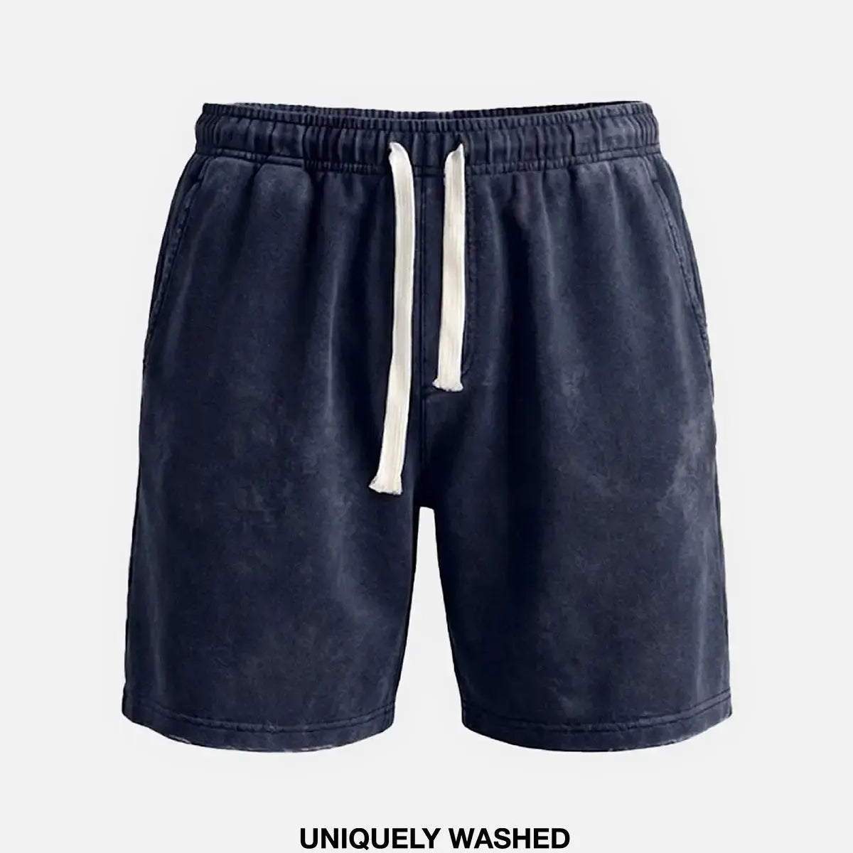 Men's Washed Cotton Drawstring Shorts ElevenOasis