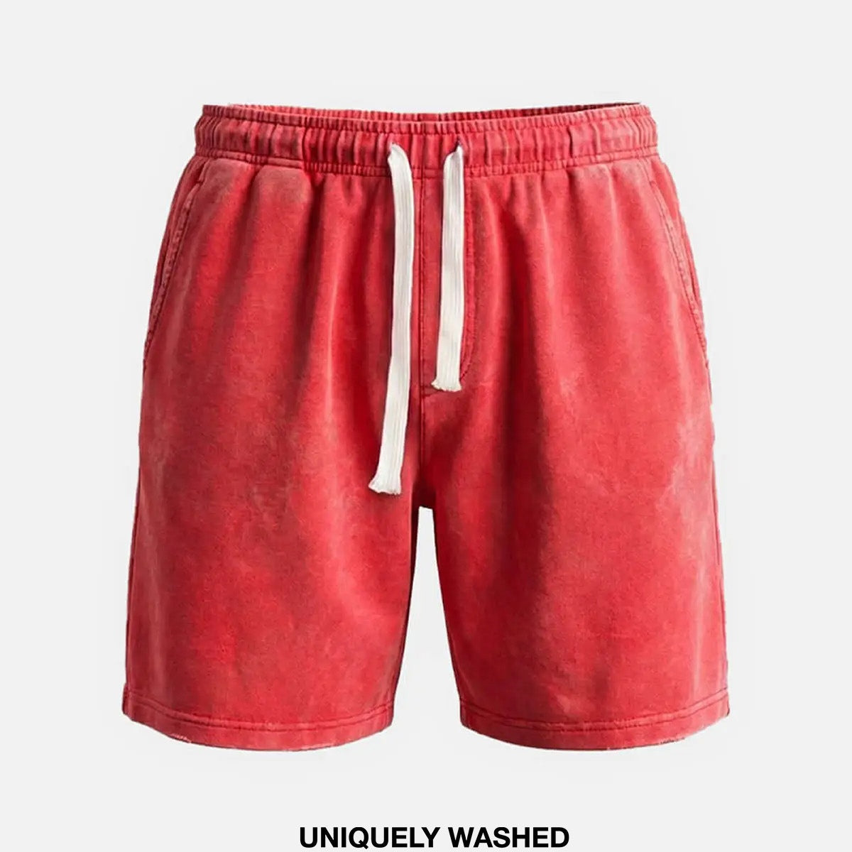 Men's Washed Cotton Drawstring Shorts ElevenOasis