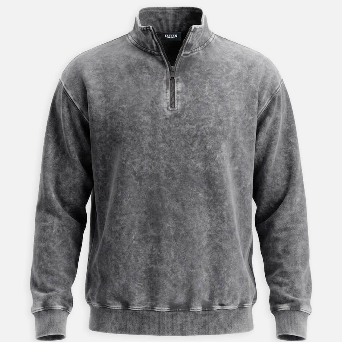 Men's Washed Quarter Zip Sweatshirt Eleven Oasis