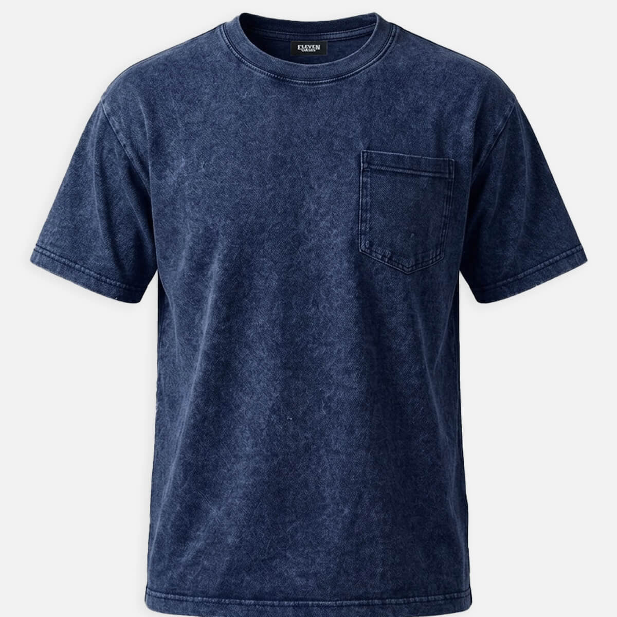Men's Washed Pocket Crew Neck T-Shirt Eleven Oasis
