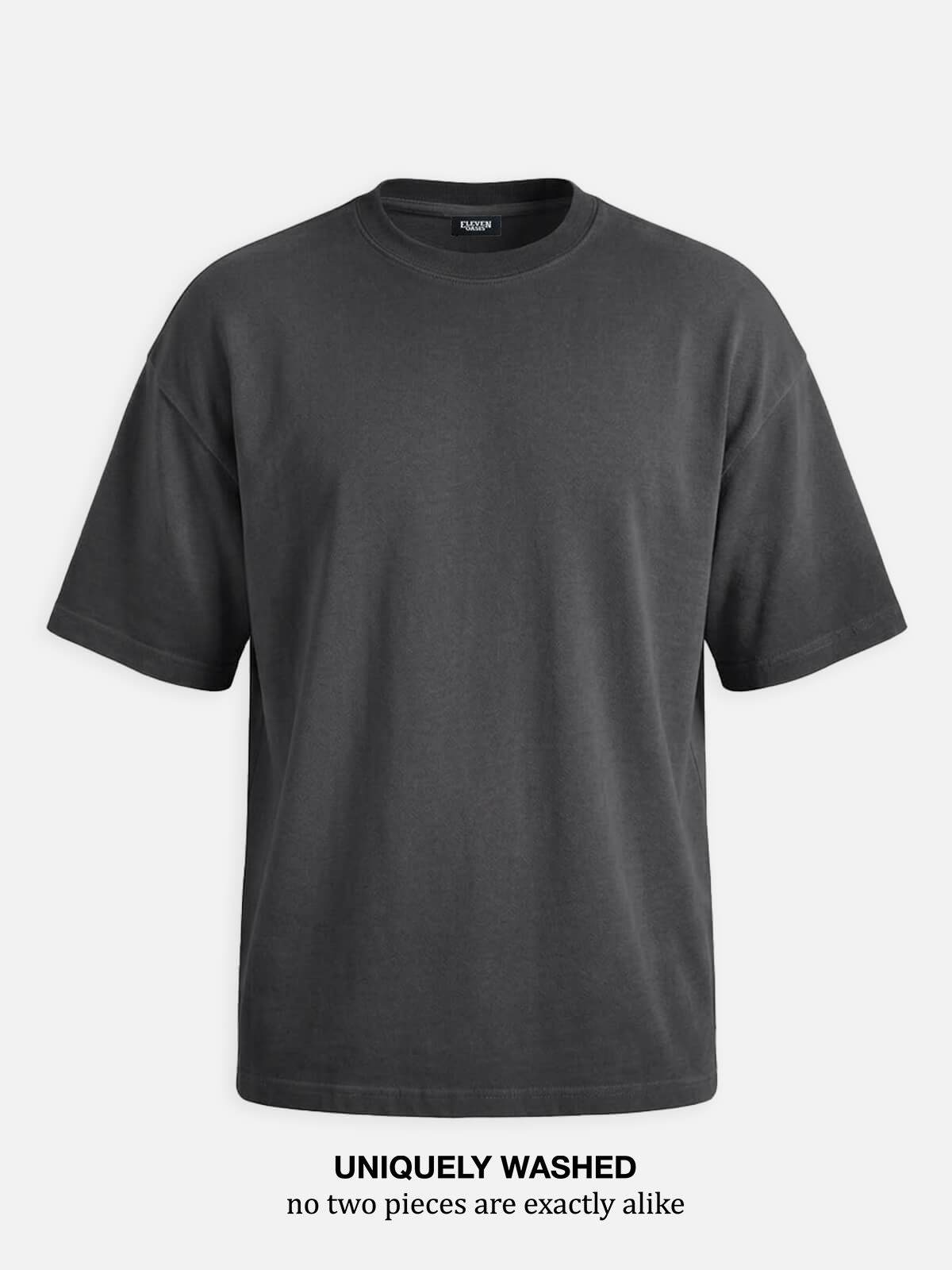 Men's Washed Gradient Crew Neck T-Shirt ElevenOasis