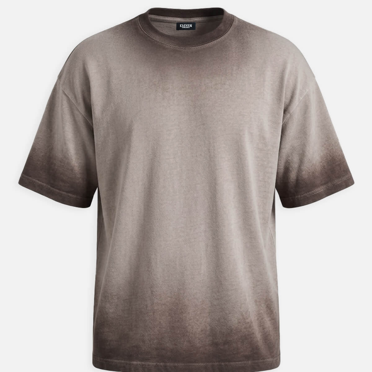 Men's Washed Gradient Crew Neck T-Shirt ElevenOasis