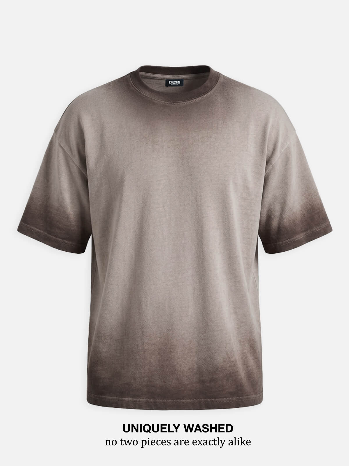 Men's Washed Gradient Crew Neck T-Shirt ElevenOasis