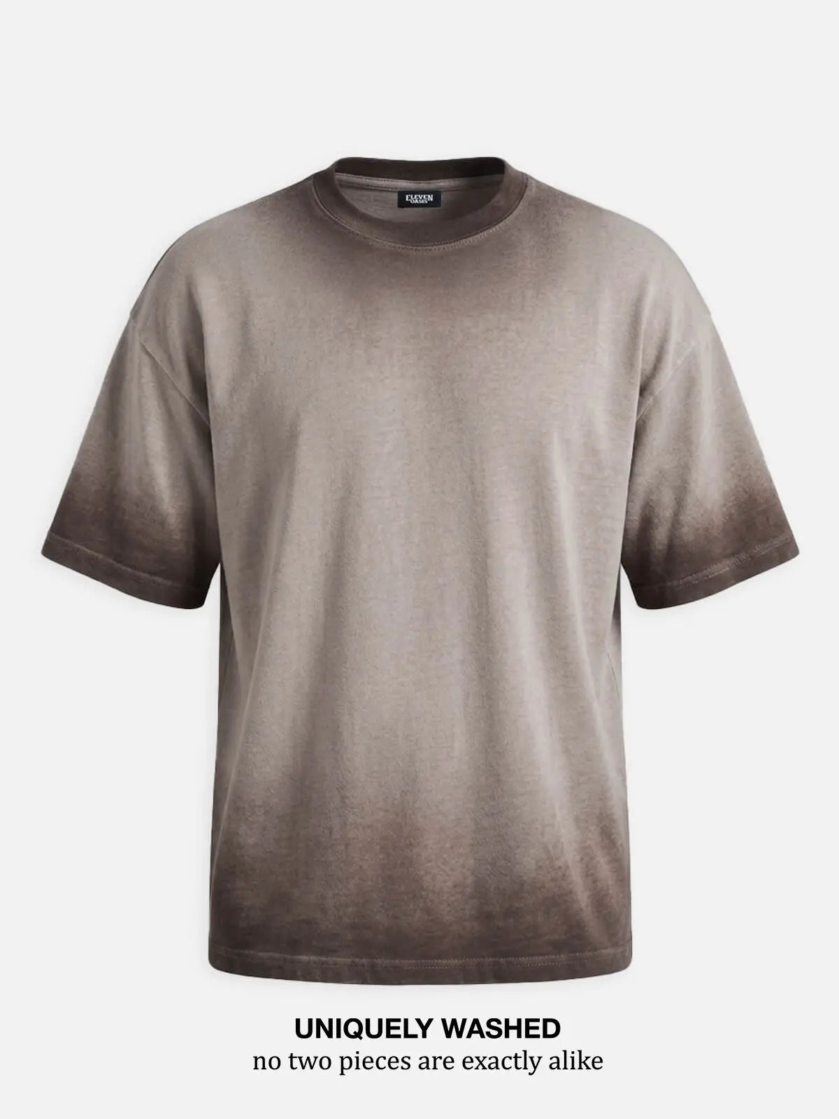 Men's Washed Gradient Crew Neck T-Shirt ElevenOasis