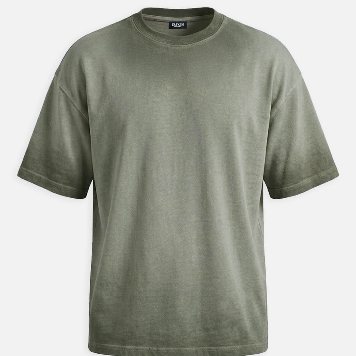Men's Washed Gradient Crew Neck T-Shirt ElevenOasis