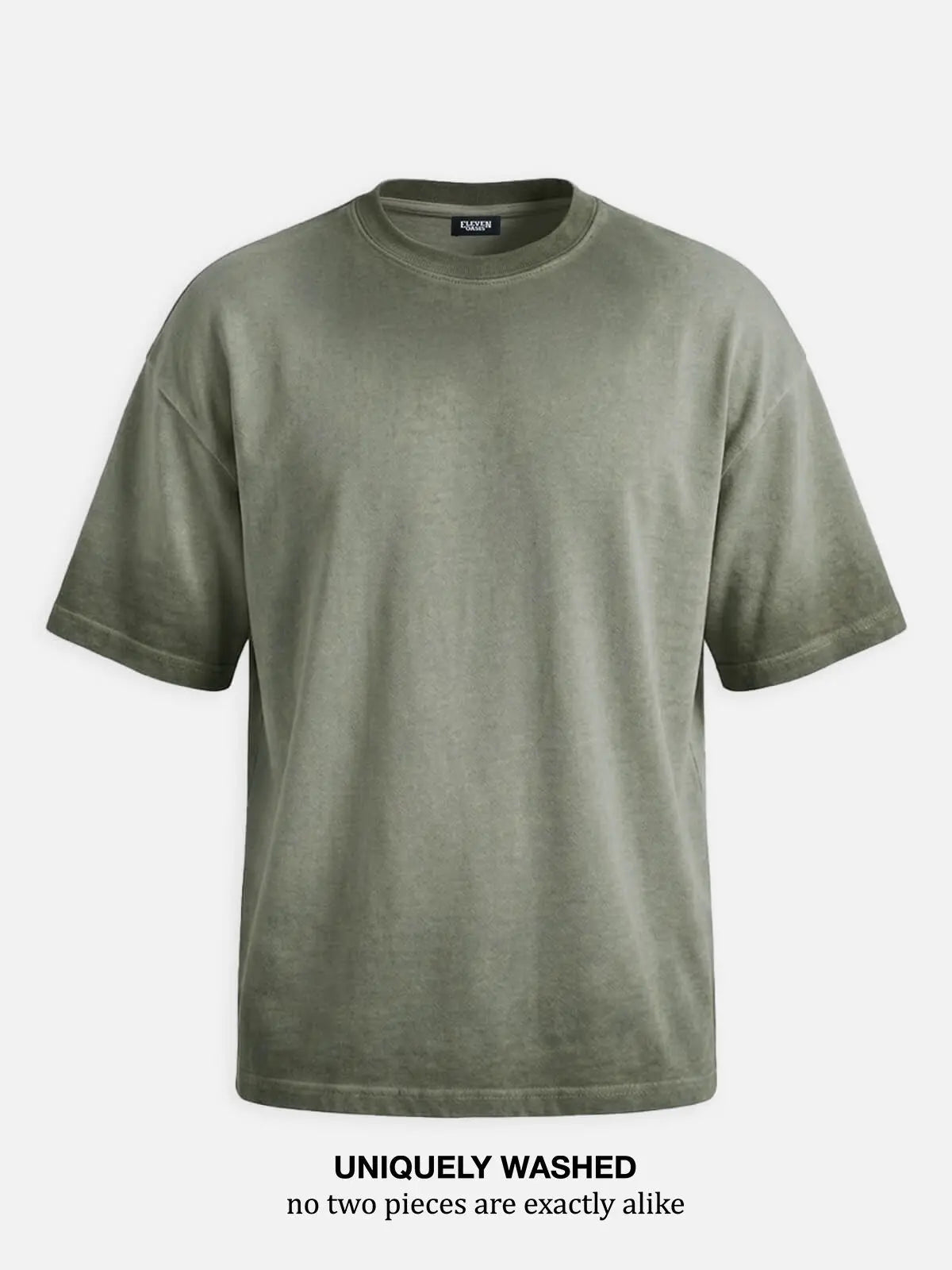 Men's Washed Gradient Crew Neck T-Shirt ElevenOasis