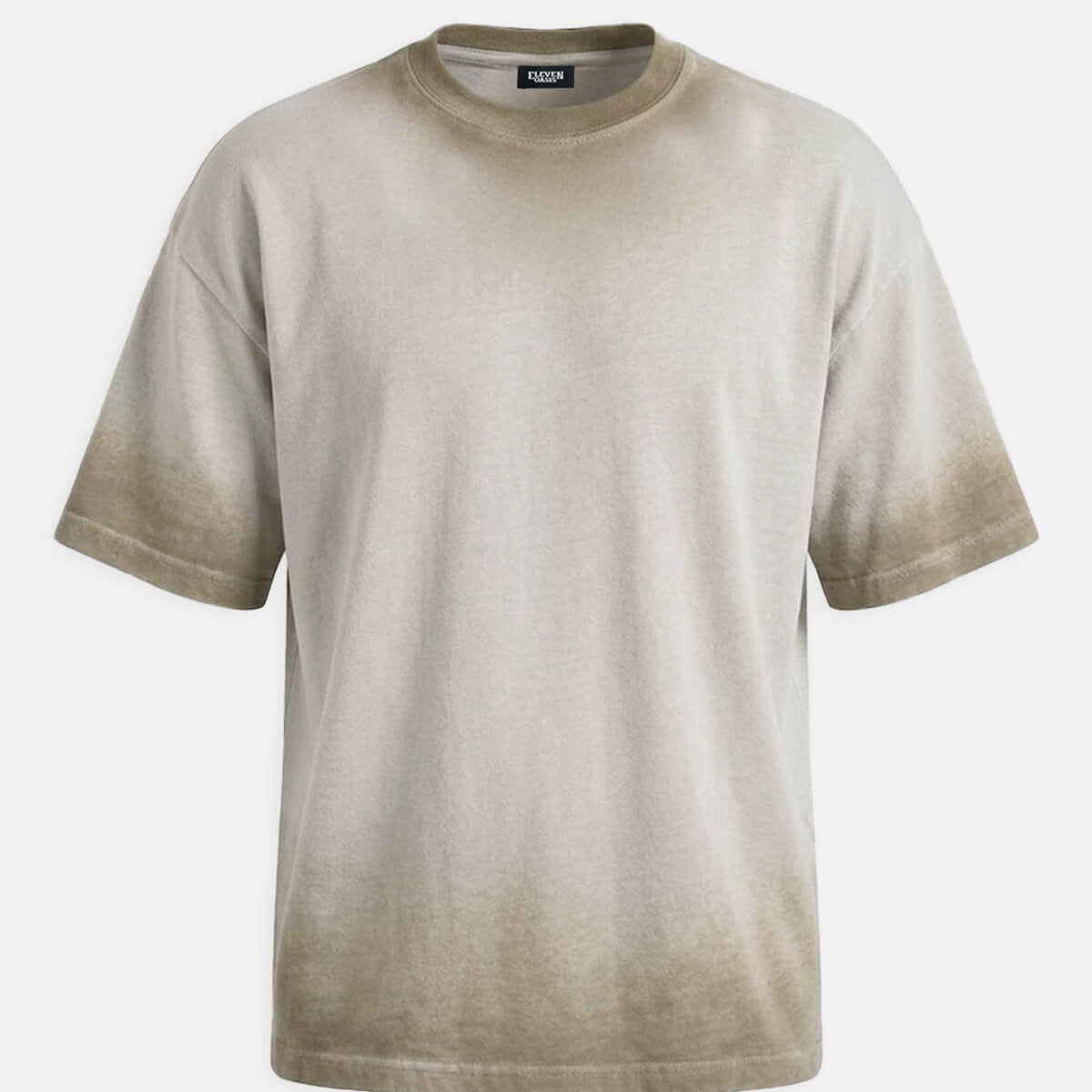 Men's Washed Gradient Crew Neck T-Shirt ElevenOasis