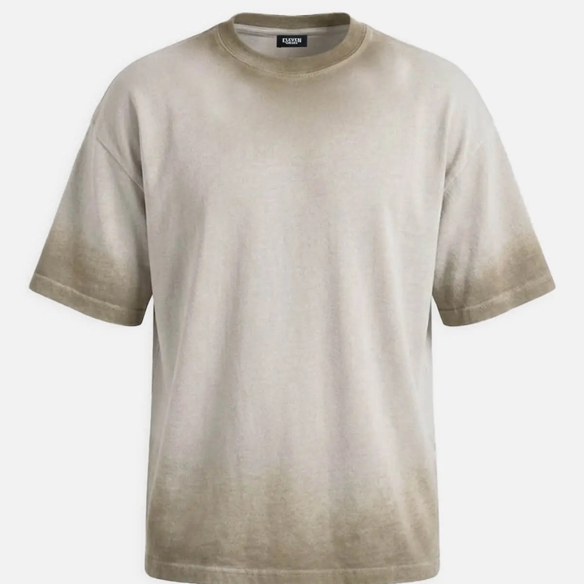 Men's Washed Gradient Crew Neck T-Shirt ElevenOasis