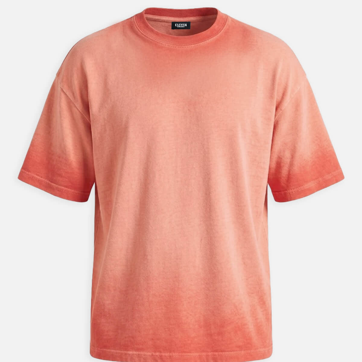 Men's Washed Gradient Crew Neck T-Shirt ElevenOasis