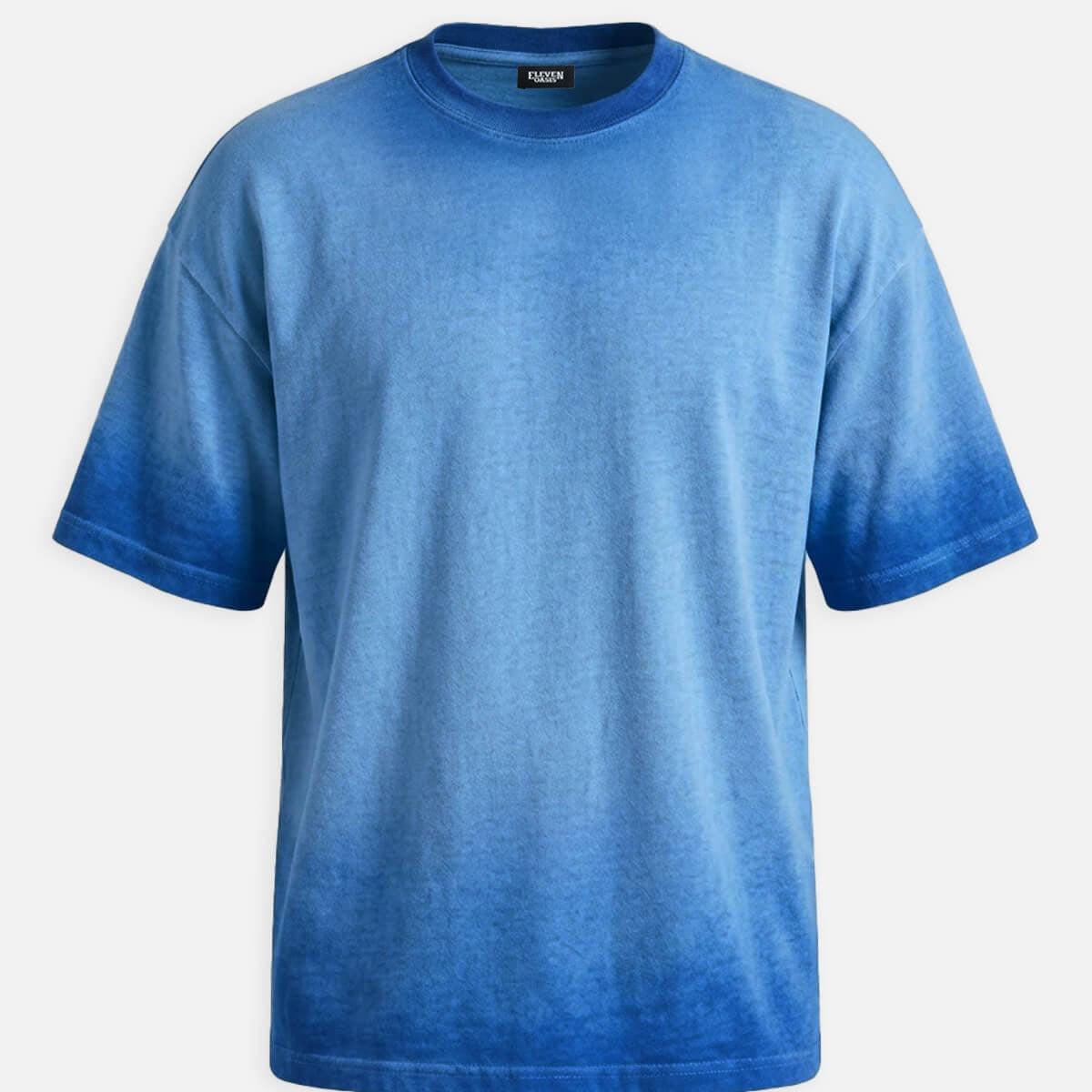 Men's Washed Gradient Crew Neck T-Shirt ElevenOasis