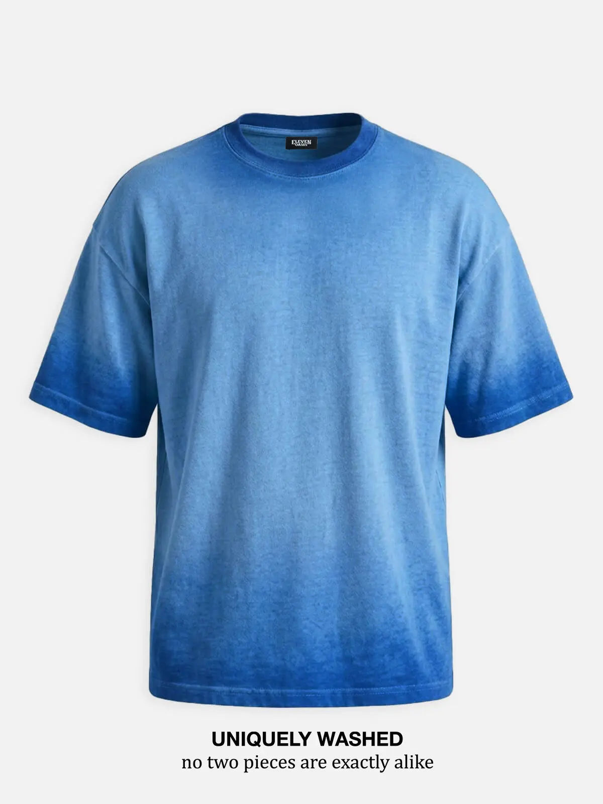 Men's Washed Gradient Crew Neck T-Shirt ElevenOasis
