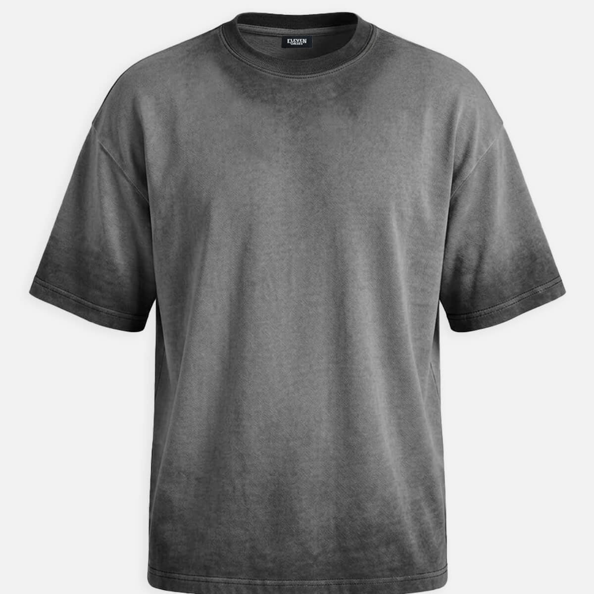 Men's Washed Gradient Crew Neck T-Shirt ElevenOasis