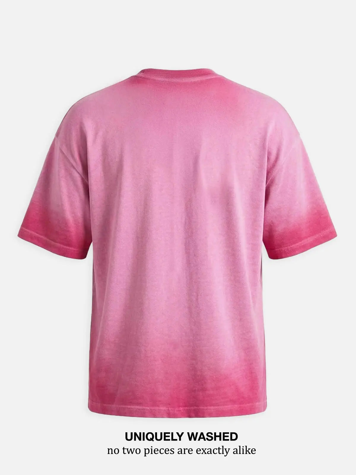 Men's Washed Gradient Crew Neck T-Shirt ElevenOasis