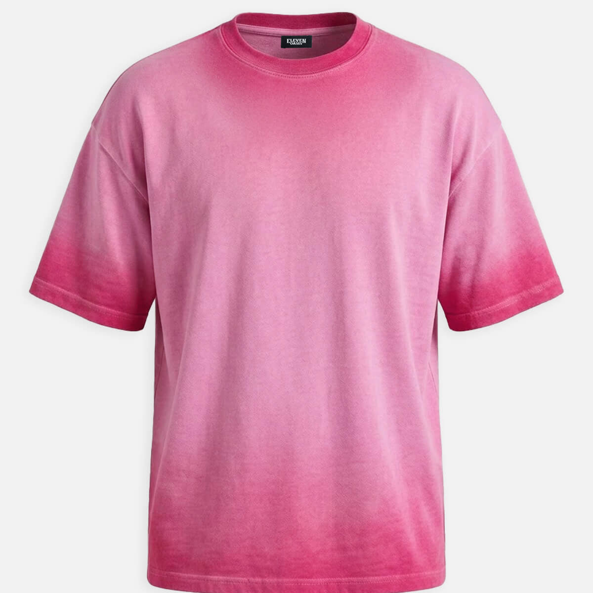 Men's Washed Gradient Crew Neck T-Shirt ElevenOasis
