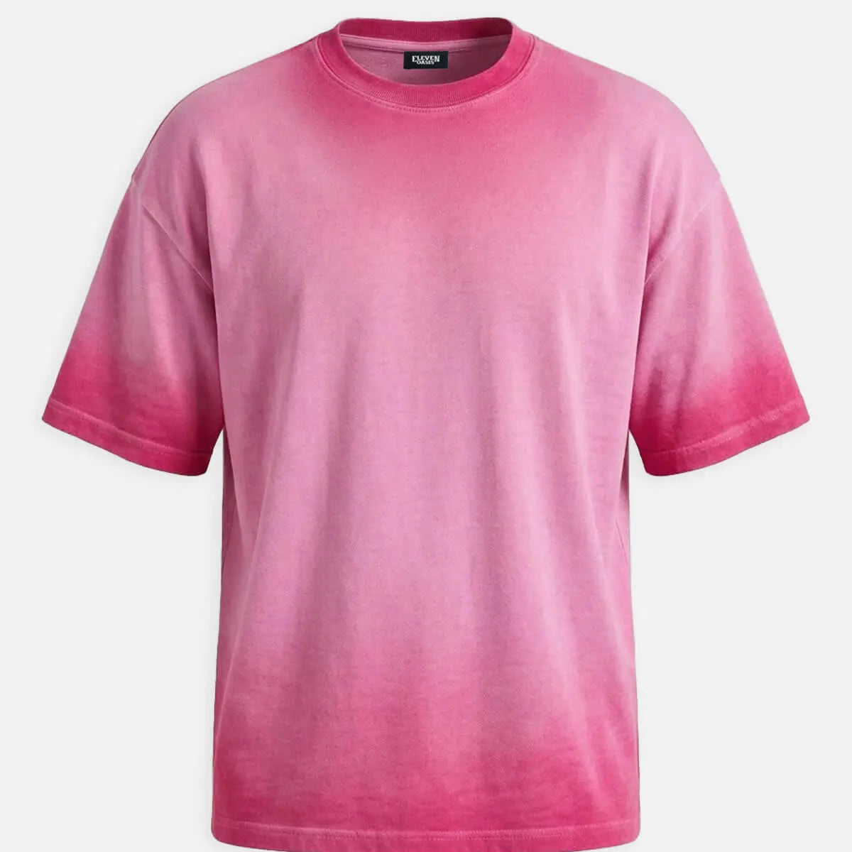 Men's Washed Gradient Crew Neck T-Shirt ElevenOasis