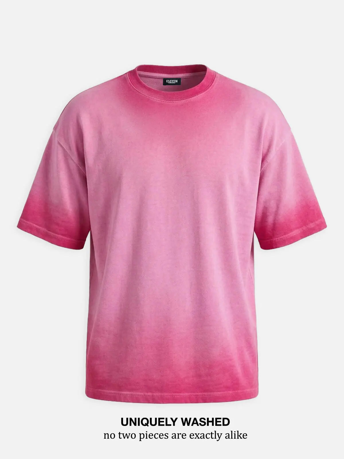 Men's Washed Gradient Crew Neck T-Shirt ElevenOasis