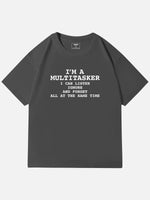 Multitasker Definition Cotton T-Shirt Eleven Oasis