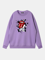 Rolling Stones Baseball Player Graphic Sweatshirt Eleven Oasis