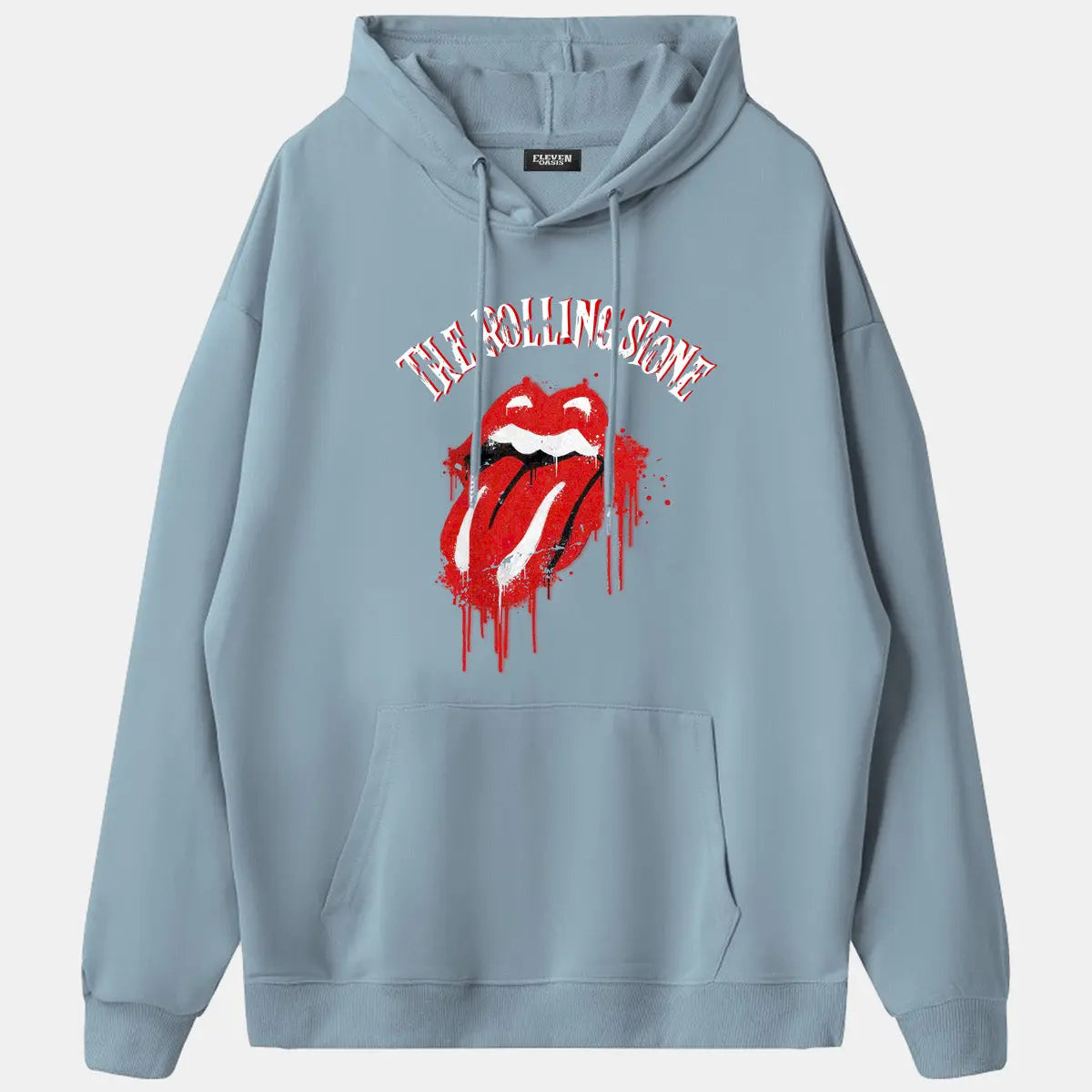 Rolling Stones Dripping Tongue Logo Hoodie Eleven Oasis