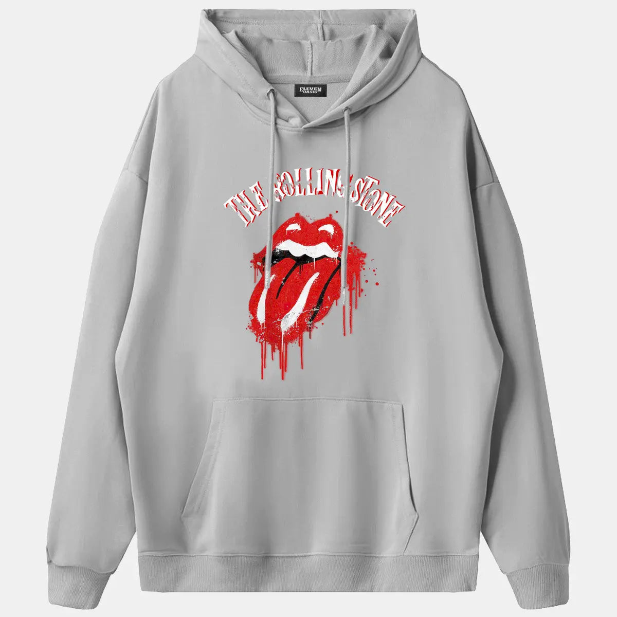 Rolling Stones Dripping Tongue Logo Hoodie Eleven Oasis