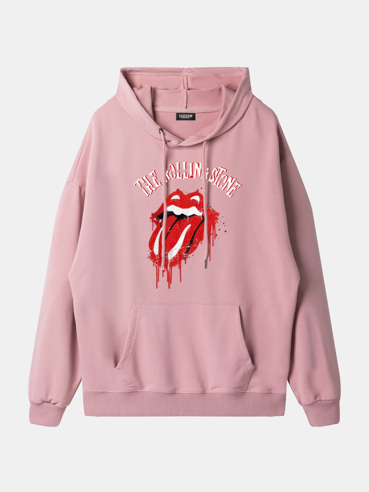 Rolling Stones Dripping Tongue Logo Hoodie Eleven Oasis