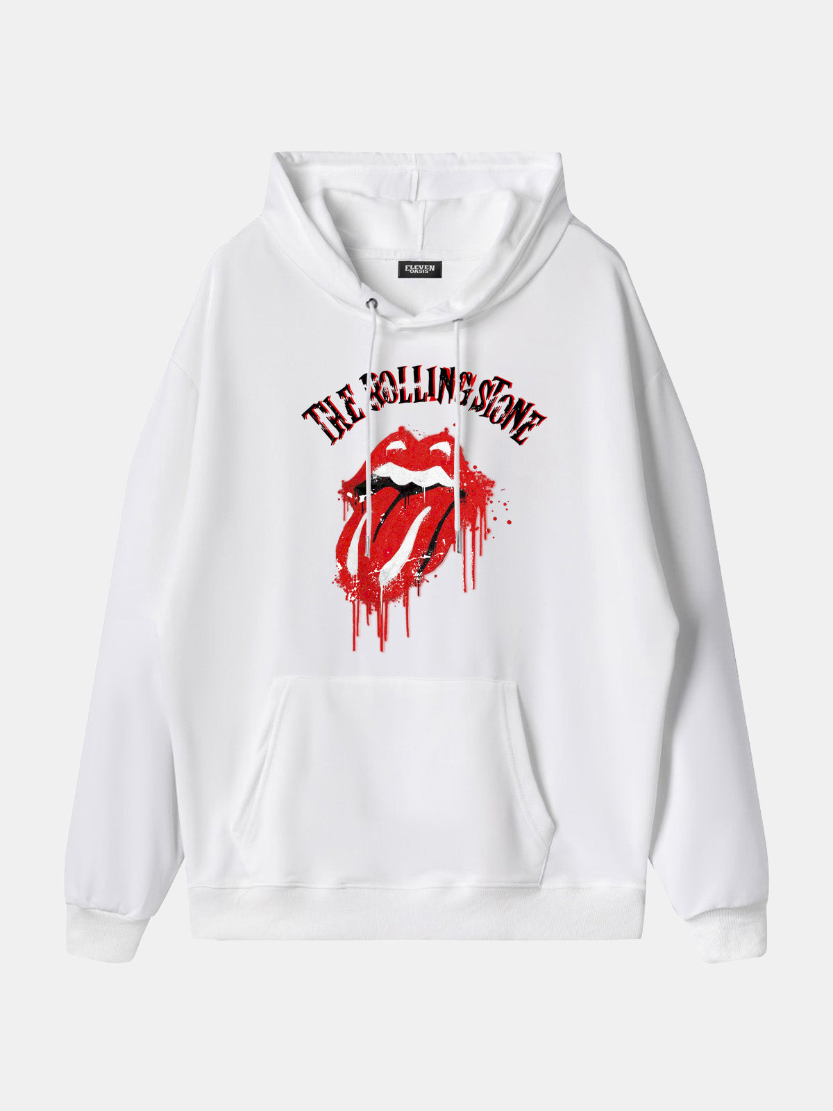 Rolling Stones Dripping Tongue Logo Hoodie Eleven Oasis