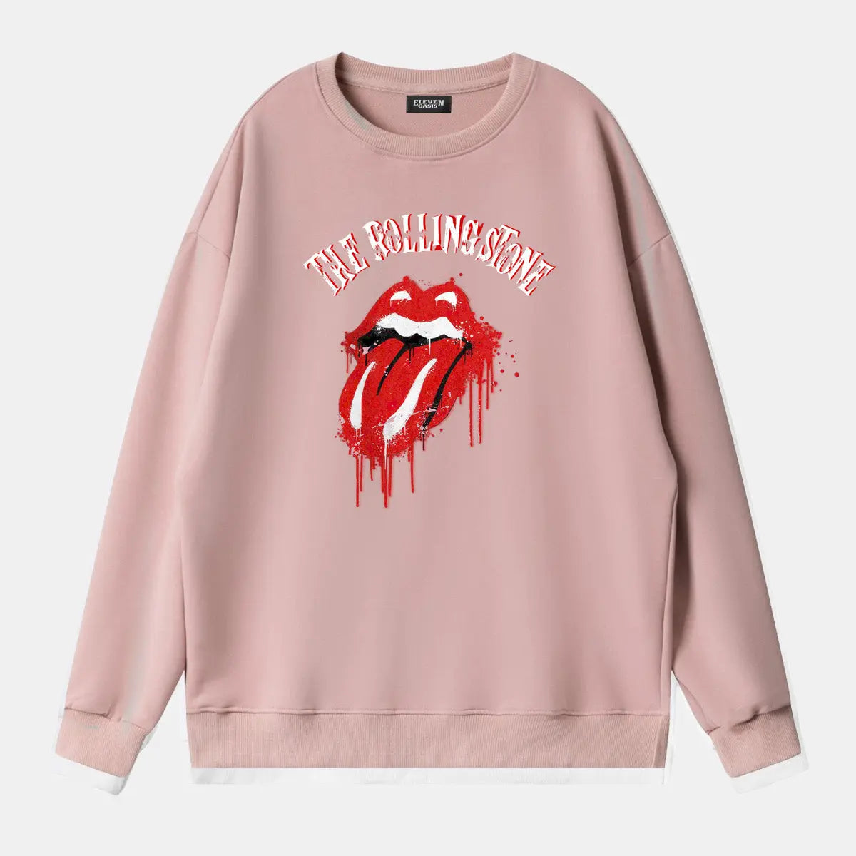 Rolling Stones Dripping Tongue Logo Sweatshirt Eleven Oasis