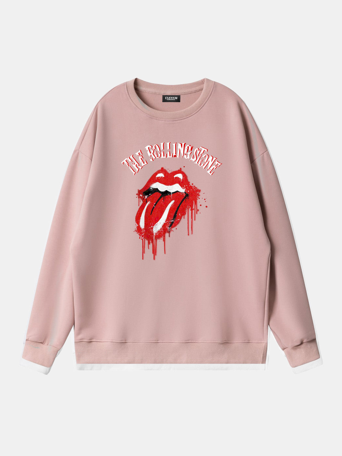 Rolling Stones Dripping Tongue Logo Sweatshirt Eleven Oasis