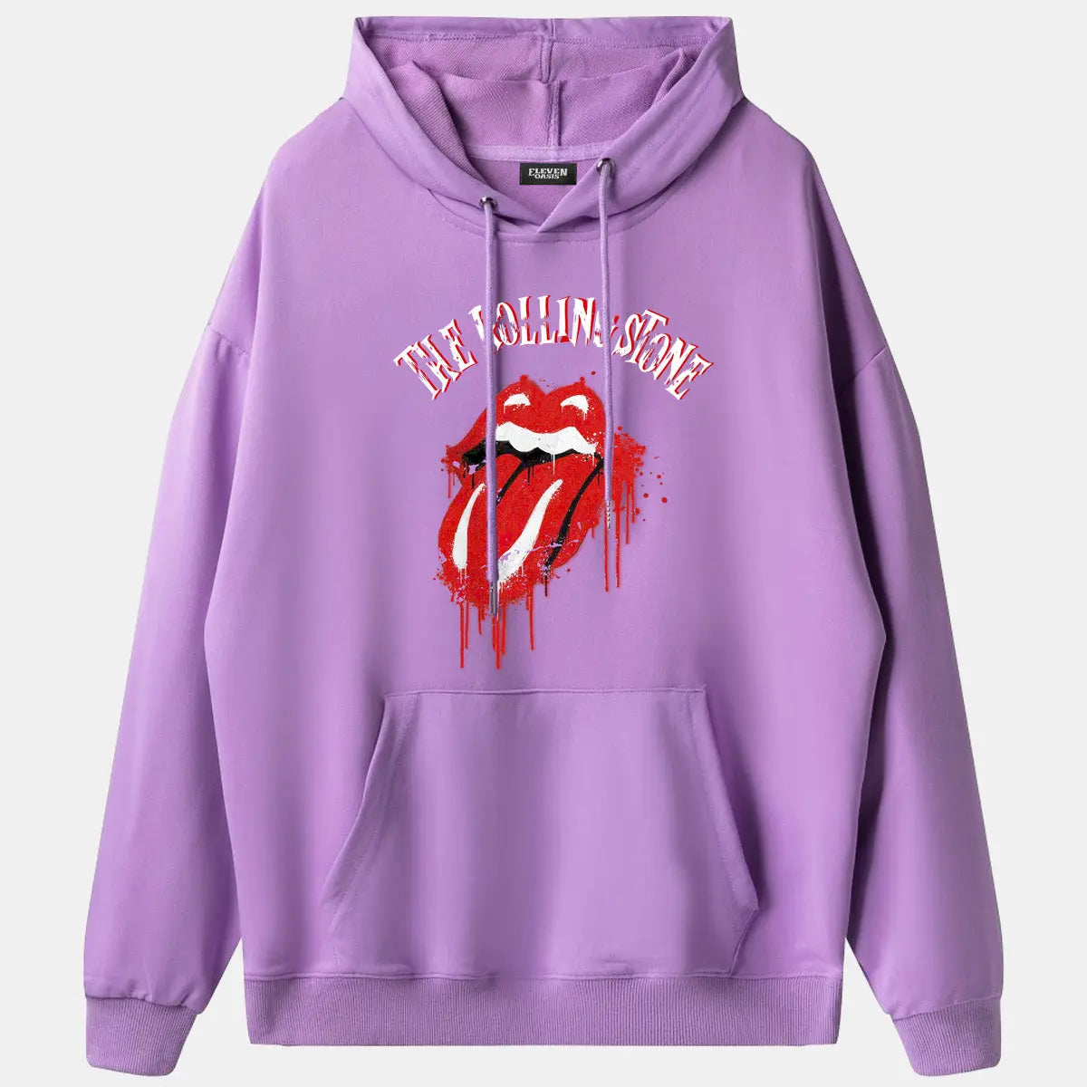 Rolling Stones Dripping Tongue Logo Hoodie Eleven Oasis