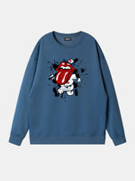 Rolling Stones Baseball Player Graphic Sweatshirt Eleven Oasis