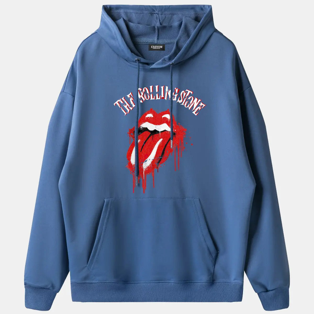 Rolling Stones Dripping Tongue Logo Hoodie Eleven Oasis