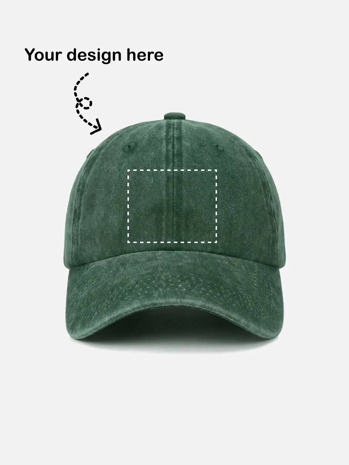 Customizable Washed Cotton Baseball Cap ElevenOasis