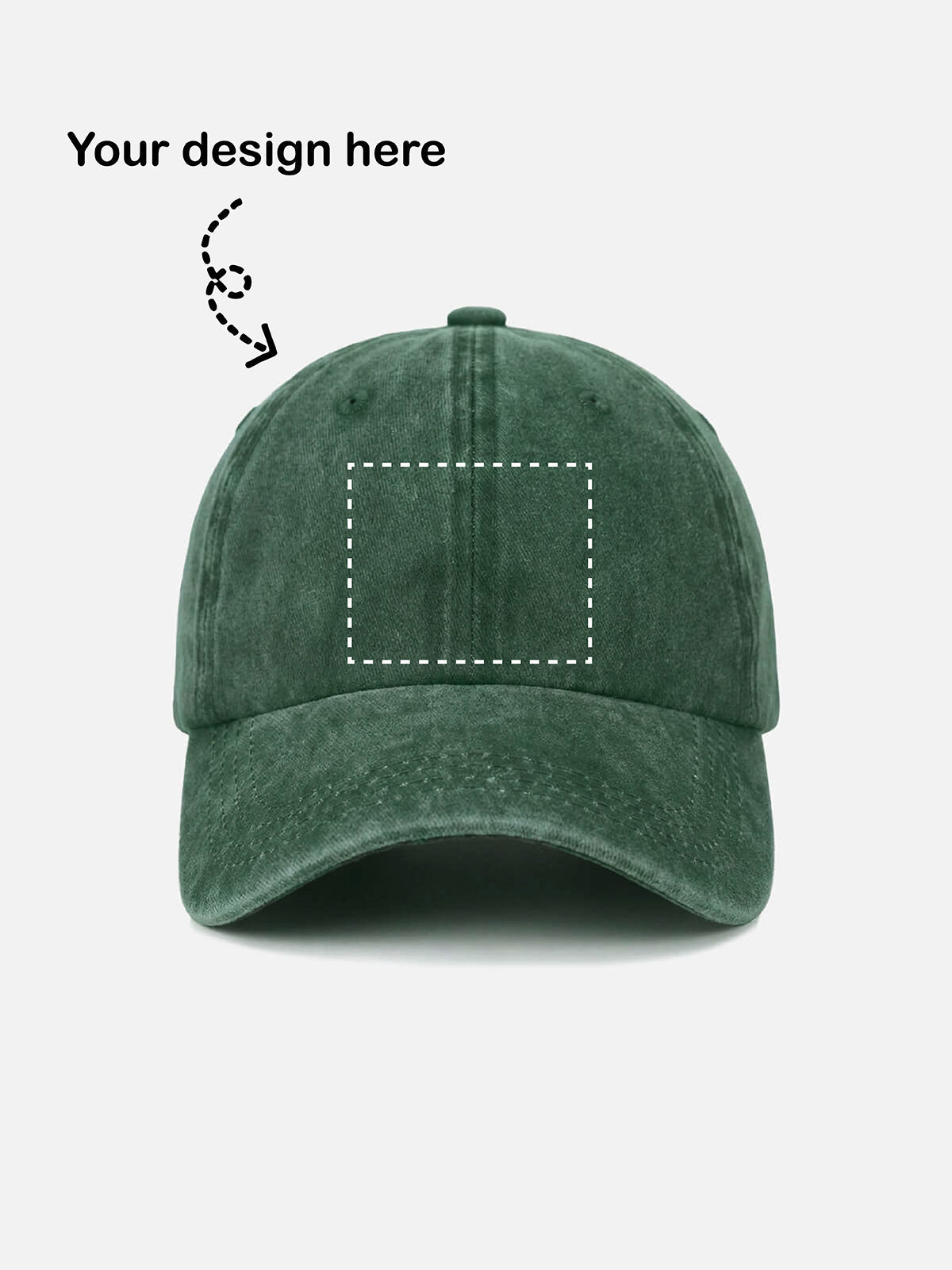 Customizable Washed Cotton Bowling Strike Baseball Cap ElevenOasis